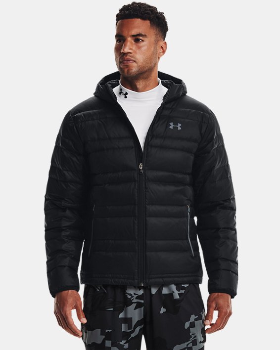 Details about   Under Armour Down Mens Hooded Jacket-Grey show original title 